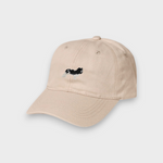 Beige King Charles Spaniel embroidered personalised baseball hat made of 100% washed cotton
