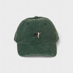 Personalised hat with embroidered Boston Terrier design.