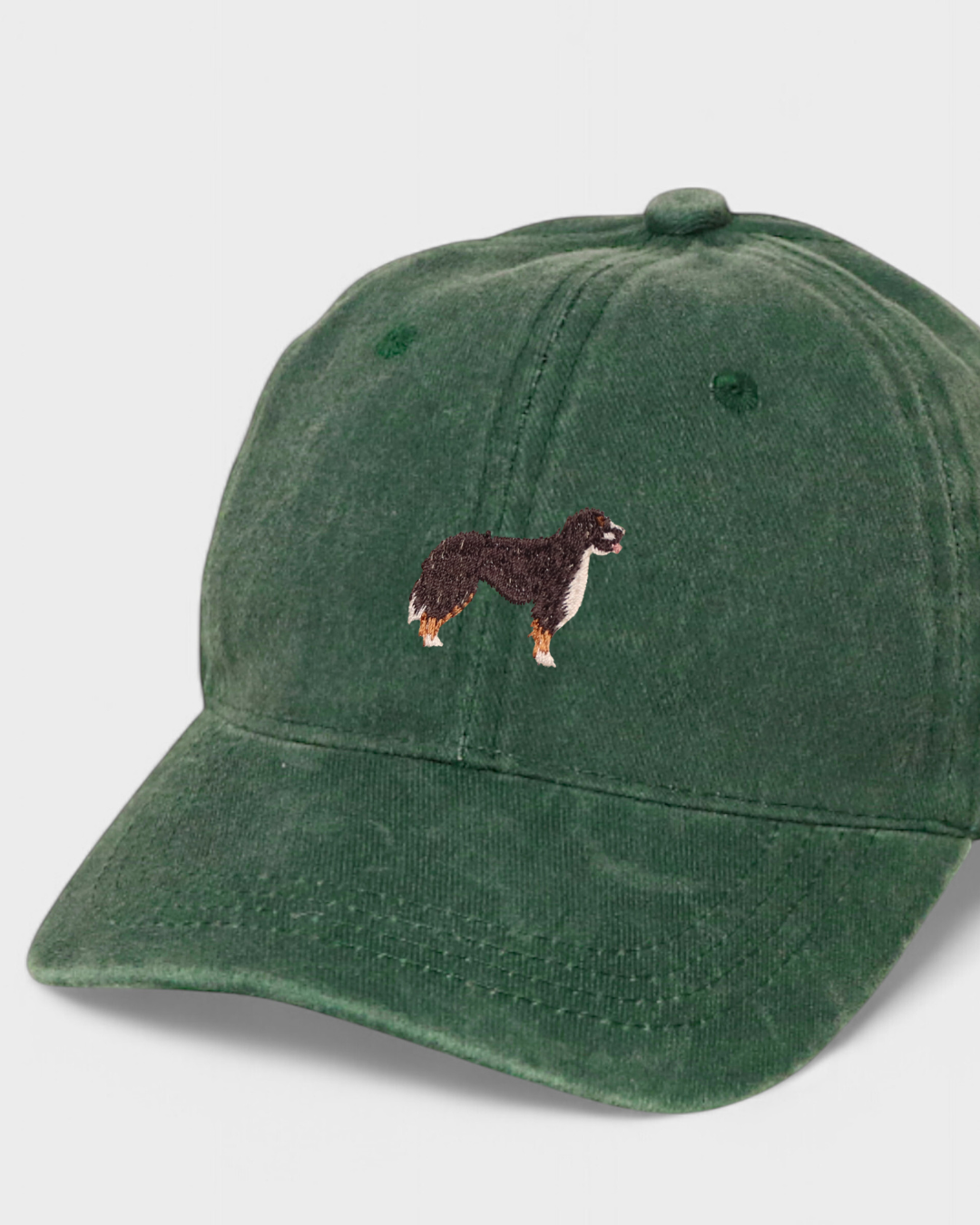 Chow Chow personalised hat with embroidered dog design, 100% washed cotton, classic baseball fit.