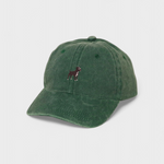 Staffordshire Bull Terrier personalised hat with embroidery, 100% washed cotton, green baseball cap.