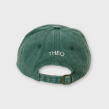 Green Schnauzer personalised hat with adjustable strap and custom name embroidery on the back
