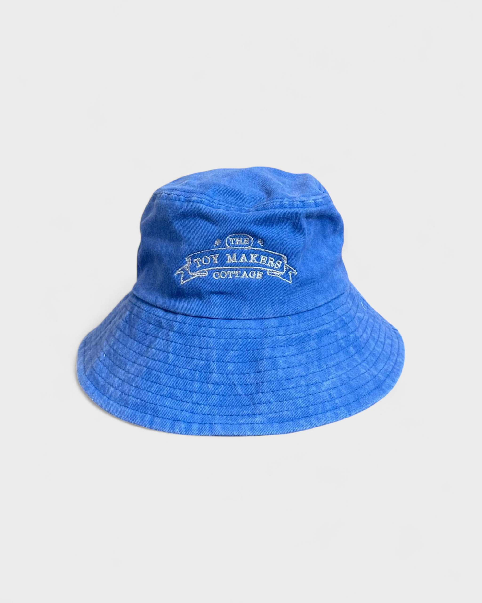 TMC Personalised Bucket Hat in blue for kids, embroidered design, 100% cotton.