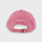 Airplane personalised hat with embroidered name, pink baseball cap