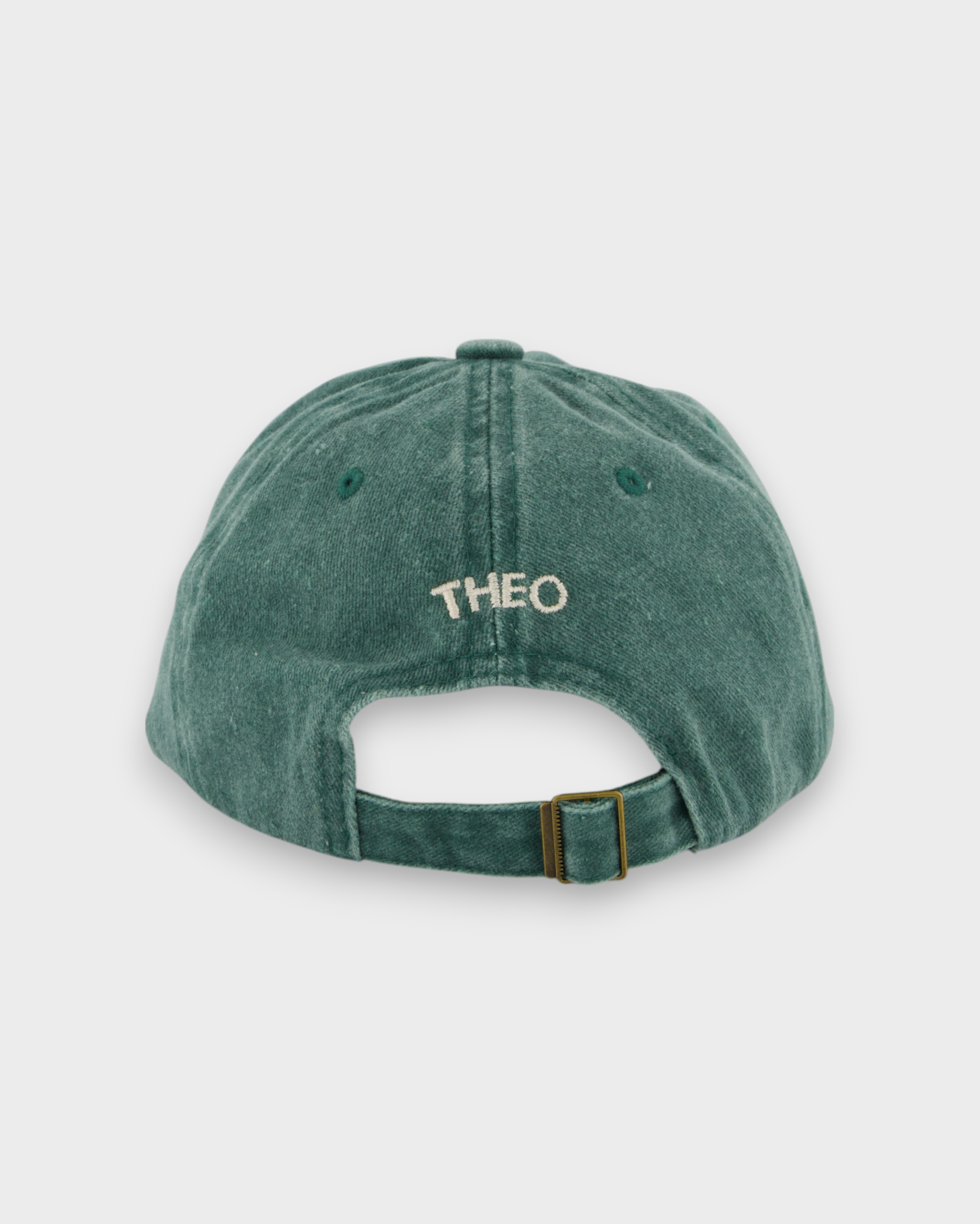 Poodle Personalised Hat with custom embroidery on back, made from 100% washed cotton.