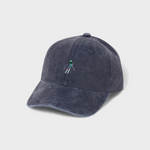 Personalised skier embroidered hat in classic baseball style, made of washed cotton.
