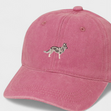 Husky personalised hat with embroidered design, 100% washed cotton, classic baseball fit.
