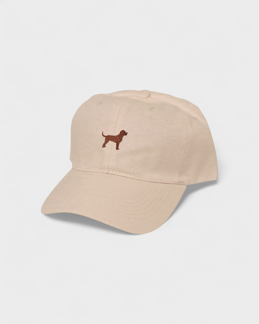Labrador personalised hat with embroidered design, classic baseball fit, 100% washed cotton.