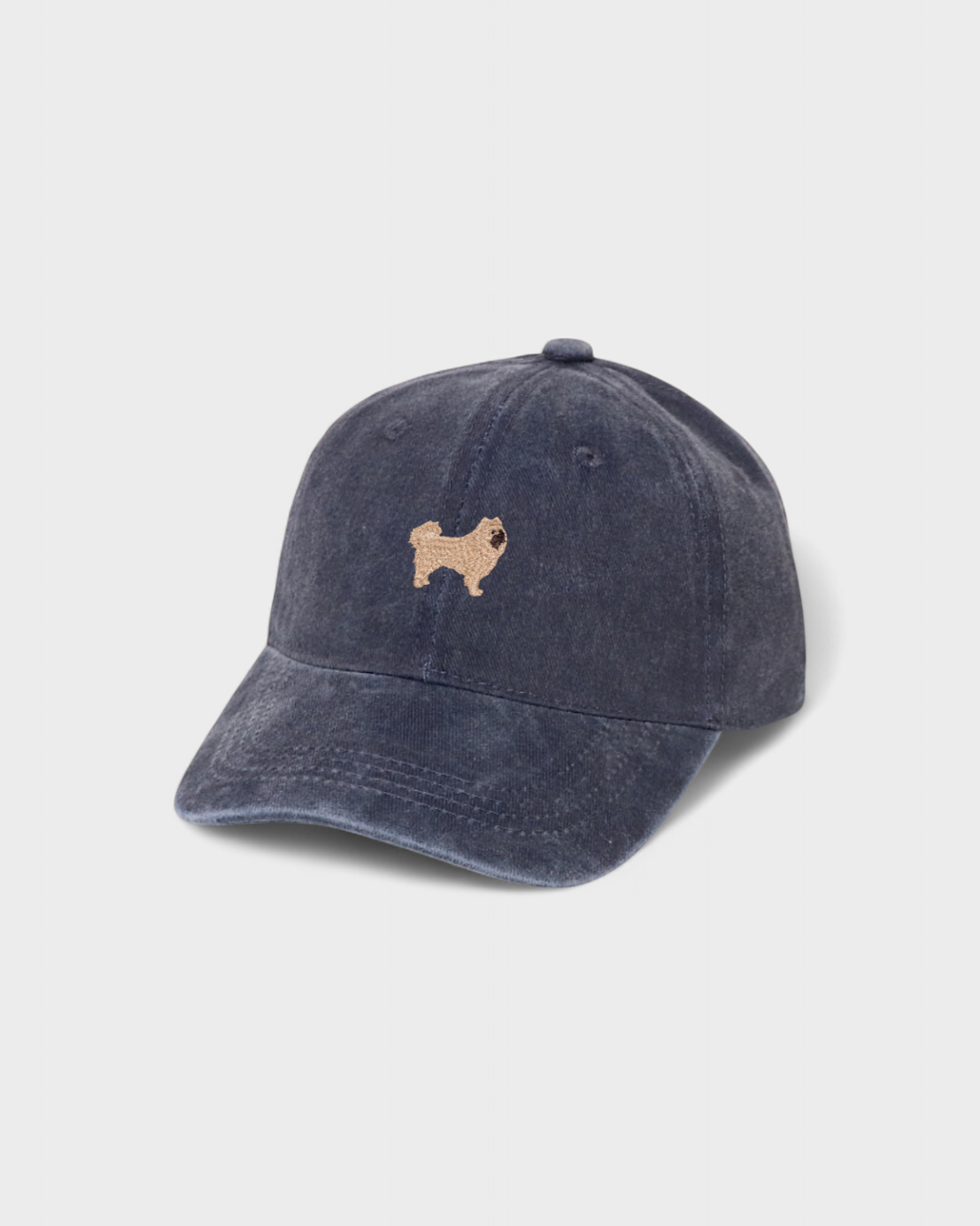Husky personalised hat with embroidered design on front.