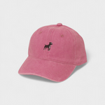 Staffordshire Bull Terrier personalised hat with embroidered dog design on front.
