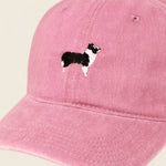 Border Collie Personalised Hat - Namesake Embroidery Studio