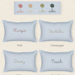 Botanical Linen Cushion - Namesake Embroidery Studio