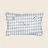 Botanical Linen Cushion - Namesake Embroidery Studio