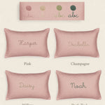 Botanical Linen Cushion - Namesake Embroidery Studio