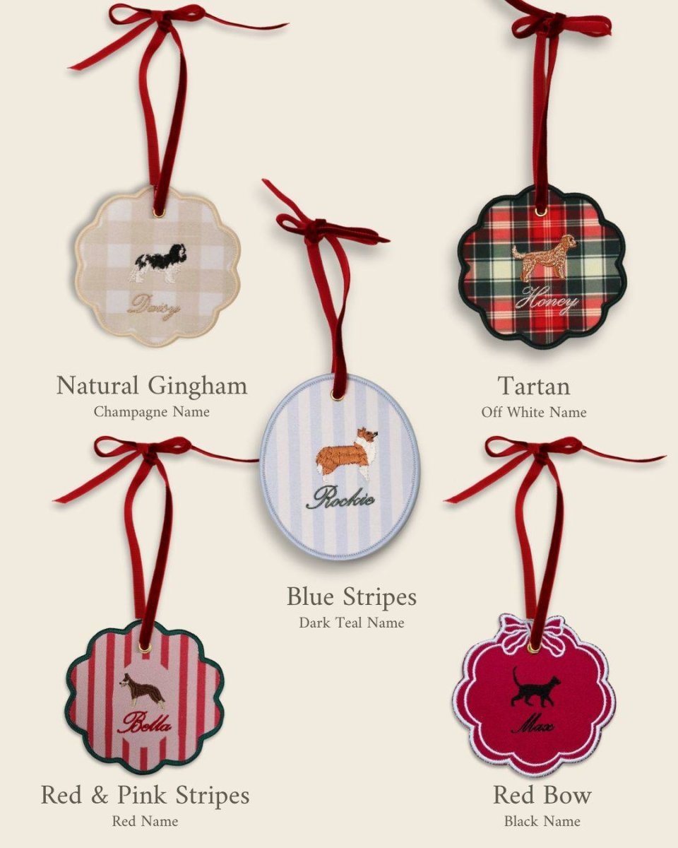 Dog Collection Ornament - Namesake Embroidery Studio
