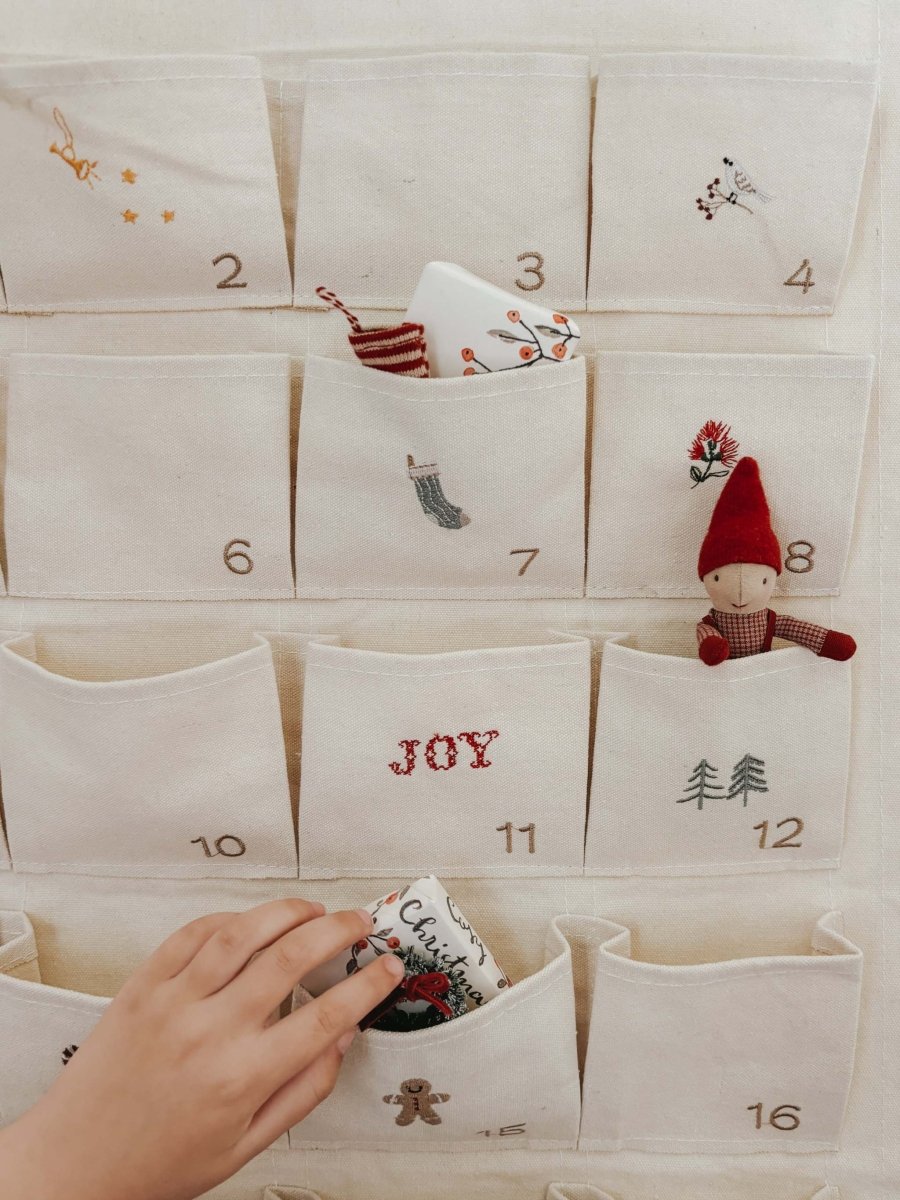 Embroidered Advent Calendar - Namesake Embroidery Studio