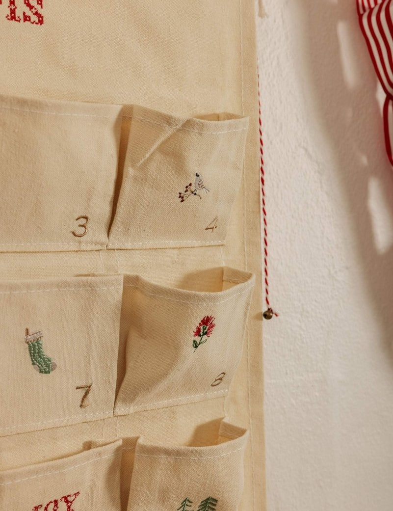 Embroidered Advent Calendar - Namesake Embroidery Studio