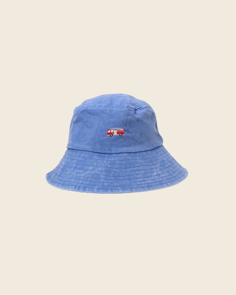 Fire Engine Personalised Bucket Hat - Namesake Embroidery Studio