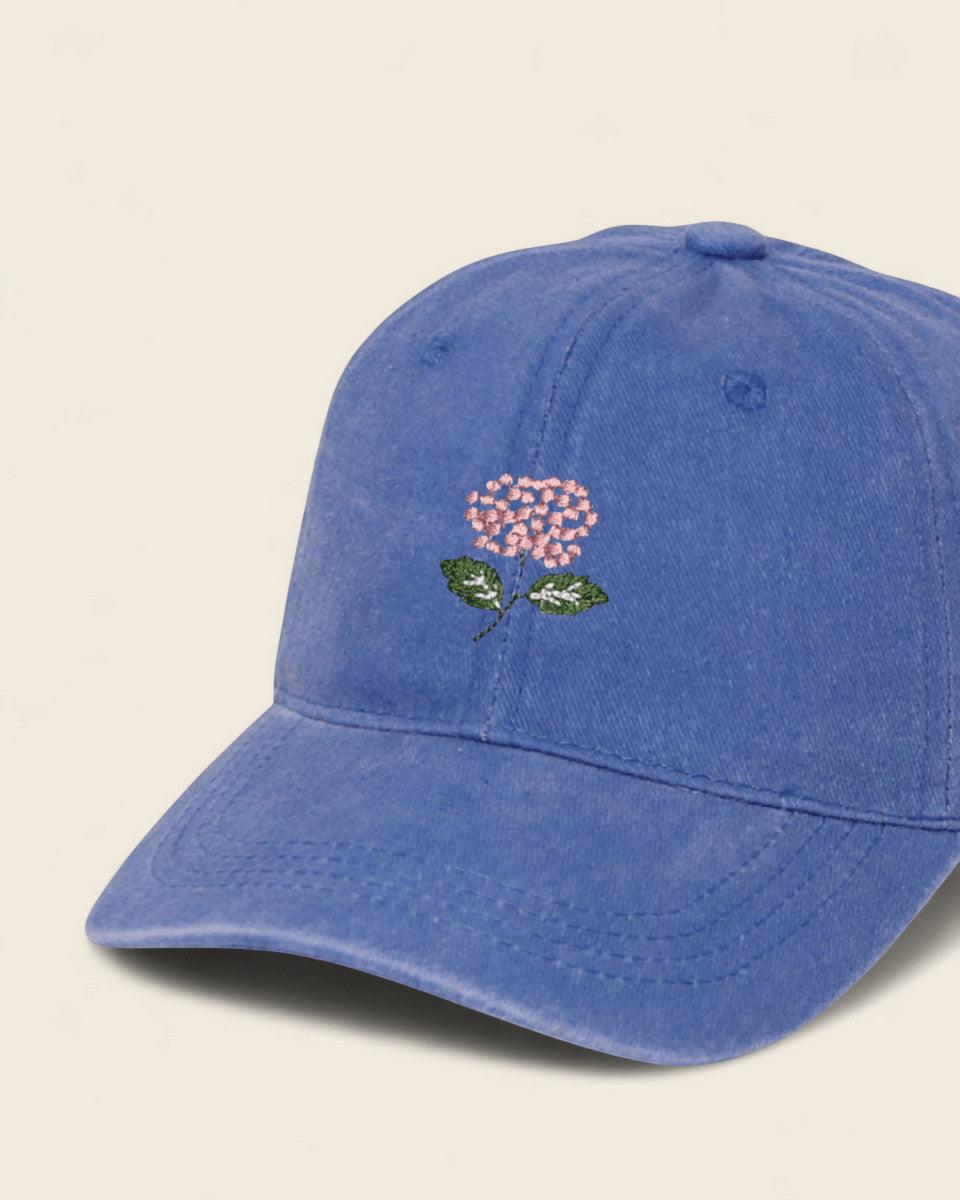 Hydrangea Personalised Hat - Namesake Embroidery Studio