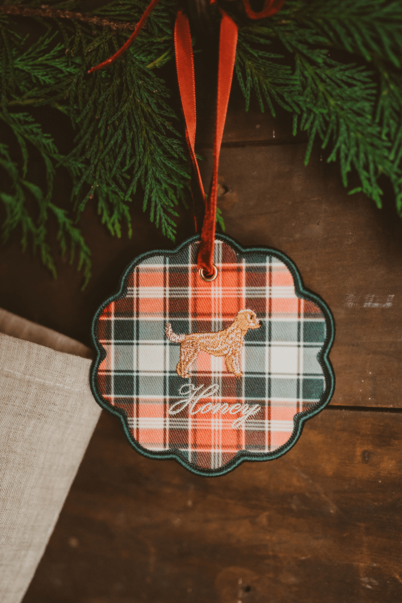 Initials Ornament - Namesake Embroidery Studio