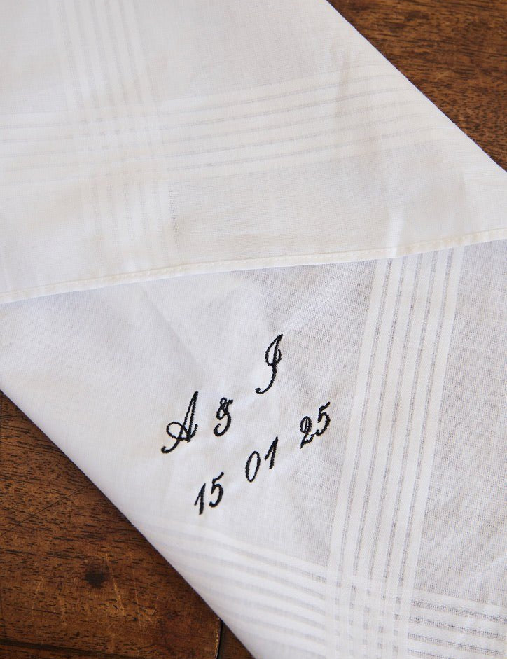 Men's Handkerchief - Namesake Embroidery Studio