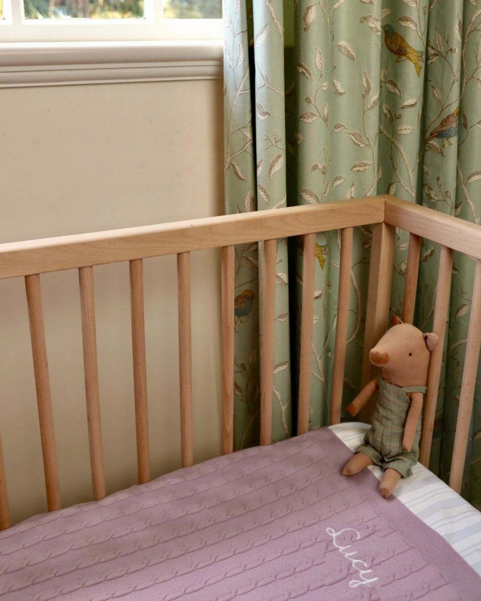 Merino Baby Blanket - Balloons Design - Namesake Embroidery Studio