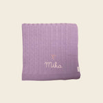 Merino Baby Blanket - Bow Design - Namesake Embroidery Studio