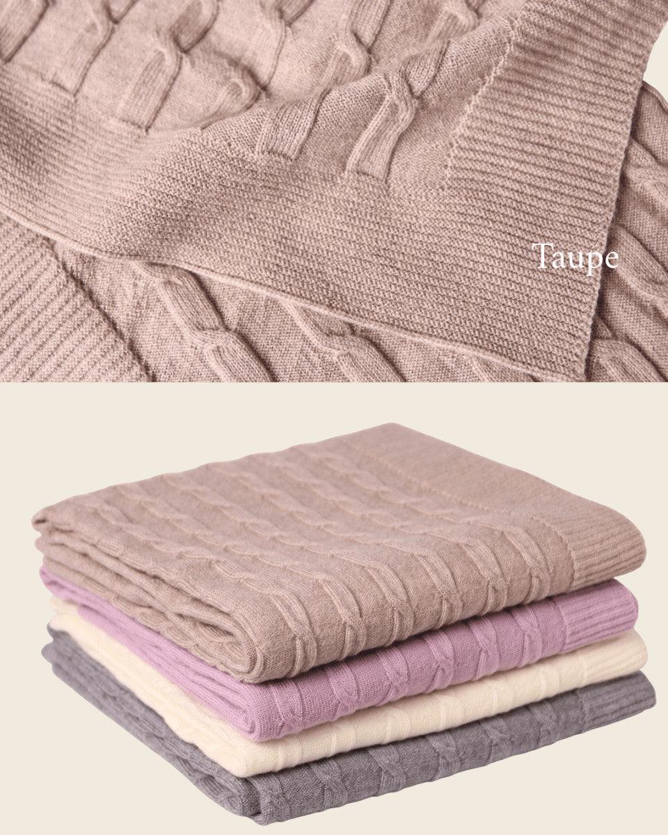 Merino Baby Blanket - Moon & Stars Design - Namesake Embroidery Studio