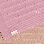 Merino Baby Blanket - Rosette Design - Namesake Embroidery Studio