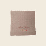 Merino Baby Blanket - Rosette Design - Namesake Embroidery Studio