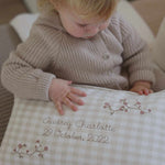 Moon and Stars Cushion - Namesake Embroidery Studio