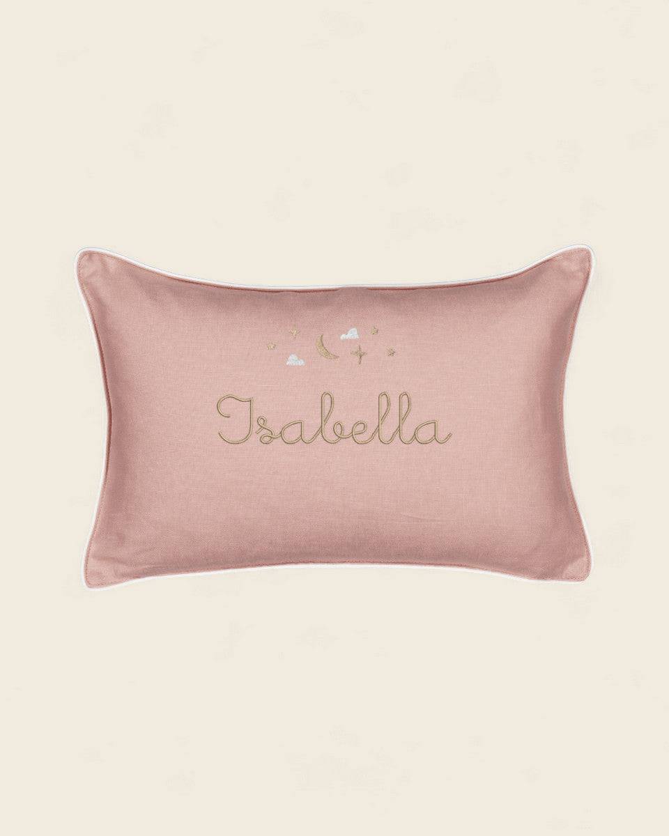 Moon and Stars Cushion - Namesake Embroidery Studio