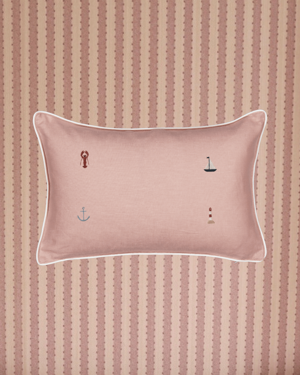 Nautical Cushion - Namesake Embroidery Studio