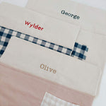 Personalised Chair Bag - Vintage Pink - Namesake Embroidery Studio