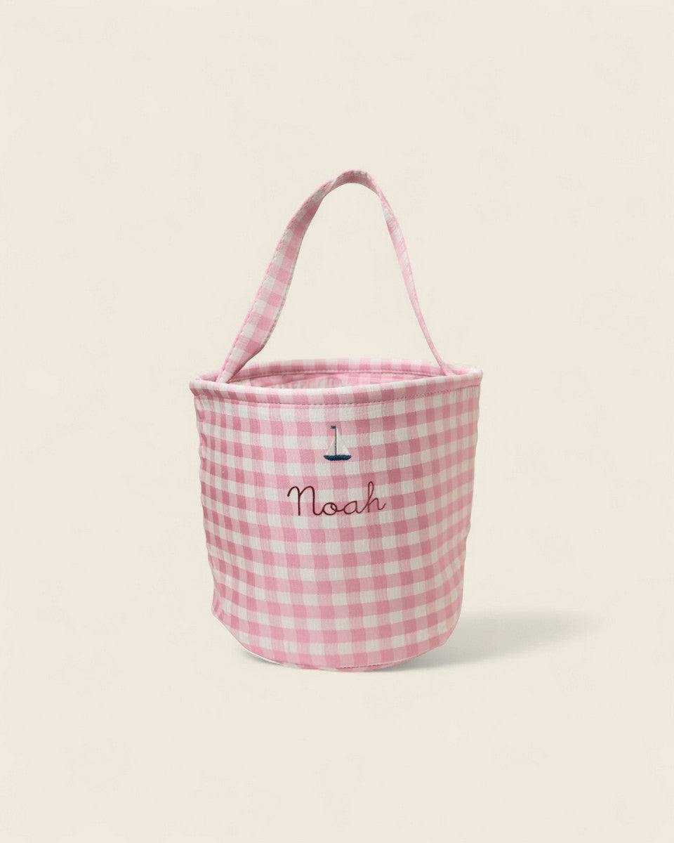 Personalised Easter Bucket - Sailboat - Namesake Embroidery Studio