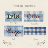 Personalised Storage Bucket - Bow - Namesake Embroidery Studio