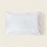 Pillowcase - Blush Scalloped Edge - Namesake Embroidery Studio
