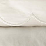 Pillowcase - White Scalloped Edge - Namesake Embroidery Studio