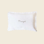 Pillowcase - White Scalloped Edge - Namesake Embroidery Studio