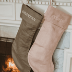 Plain Linen Stocking - Namesake Embroidery Studio
