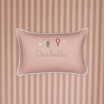 Up And Away Linen Cushion - Namesake Embroidery Studio