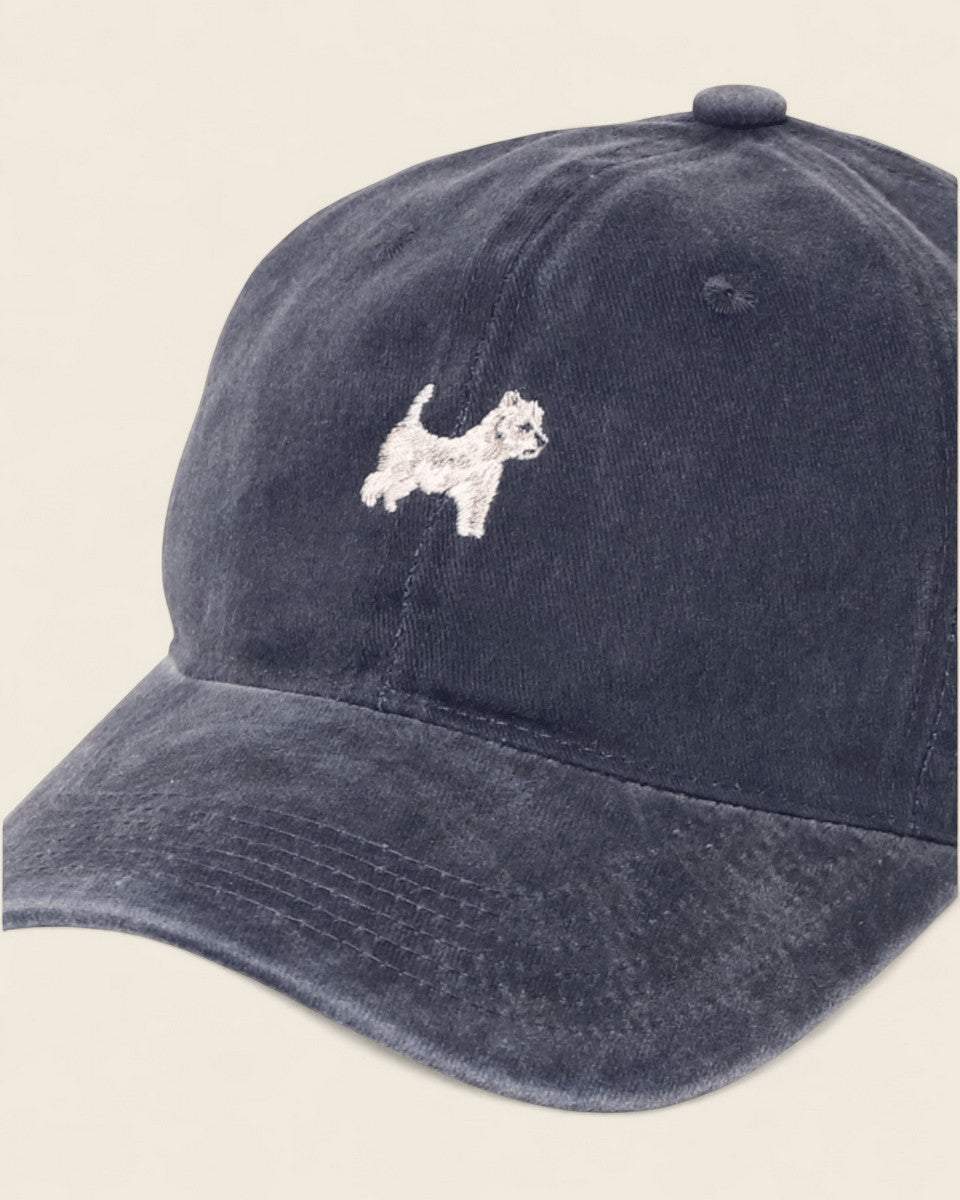 Westie White Terrier Personalised Hat - Namesake Embroidery Studio