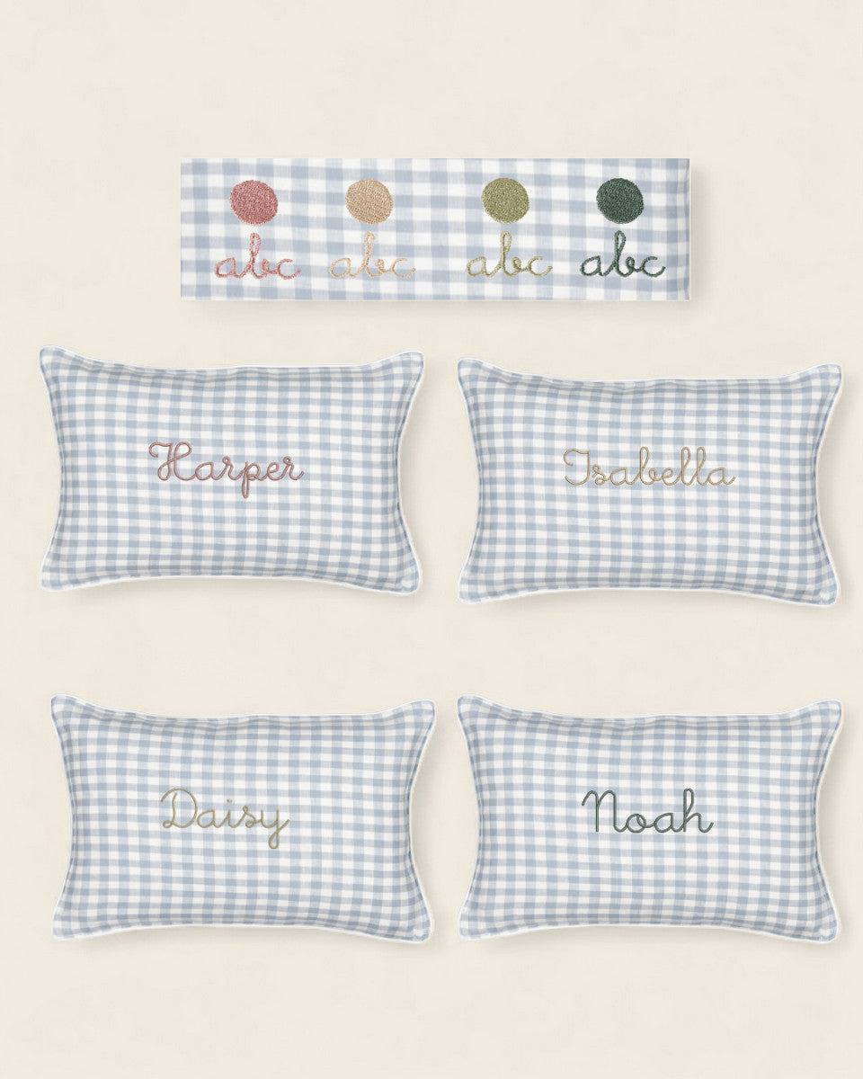 Woodland Friendly Fox Keepsake Linen Cushion - Namesake Embroidery Studio