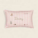 Woodland Friendly Fox Keepsake Linen Cushion - Namesake Embroidery Studio