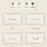 Woodland Friendly Fox Keepsake Linen Cushion - Namesake Embroidery Studio